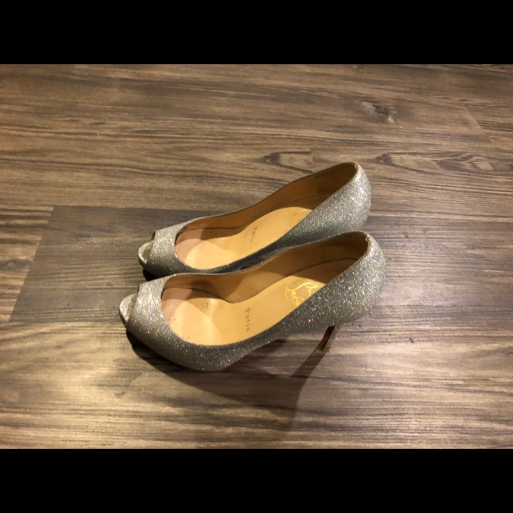 Christian Louboutin youyou peep toe pump 100mm